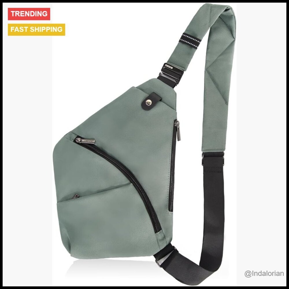 Anti Theft RFID Sling Bag Crossbody Hiking Daypack Travel Adventure Functional